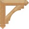 Ekena Millwork Merced Arts & Crafts Rough Sawn Bracket, Western Red Cedar, 4"W x 22"D x 22"H BKT04X22X22MRC03RWR - alternate 3